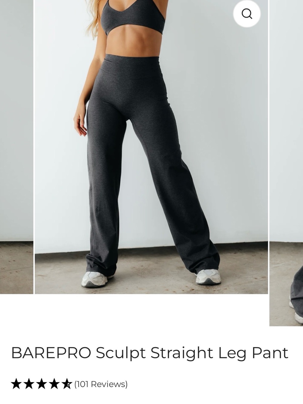 P’tula BAREPRO Sculpt Straight Leg Pant- Small- 33in- regular